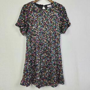 Pink Lily Sequin Party Dress Multicolor M